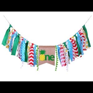 Pineapple Banner for 1st Birthday